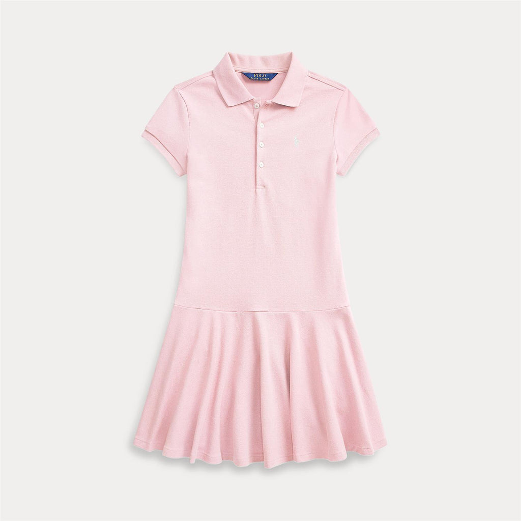 Polo Ralph Lauren – Piquet-kjole med hvit hest – Rosa – Jente – 2-6 år