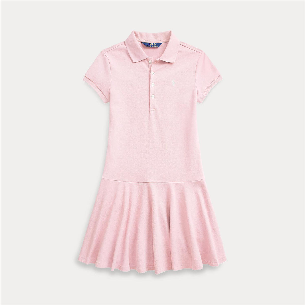 Polo Ralph Lauren – Piquet-kjole med hvit hest – Rosa – Jente – 2-6 år