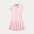 Polo Ralph Lauren – Piquet-kjole med hestemotiv – Rosa – Jente – 7-14 år