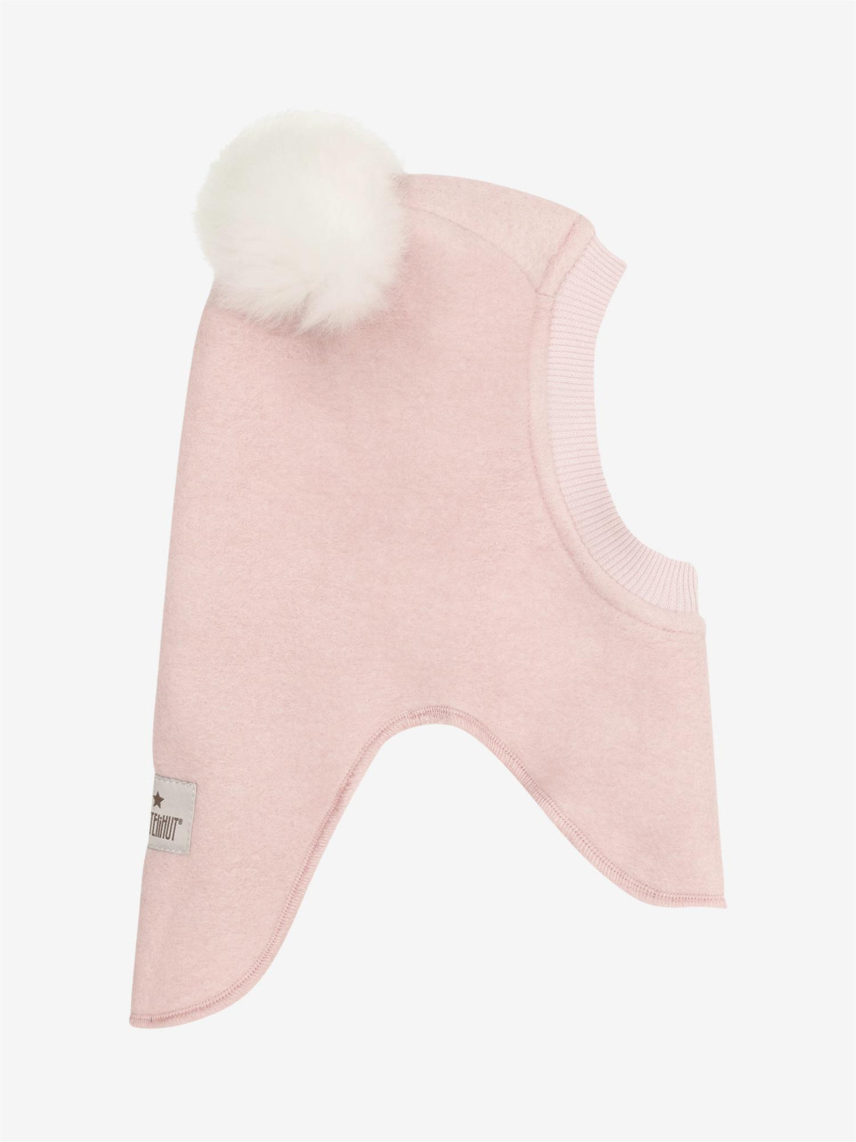 Huttelihut - Balaclava - Ull - Alpacca  dusker - Rosa - Jente - 1-4 år