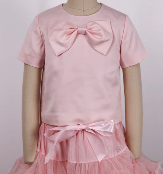 Prinsessefin – Celeste Bluse med Sløyfe – Rosa – Jente – 4-12 år