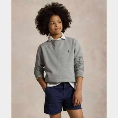 Polo Ralph Lauren – Grå collegegenser med brodert hest – Gutt – 8–20 år