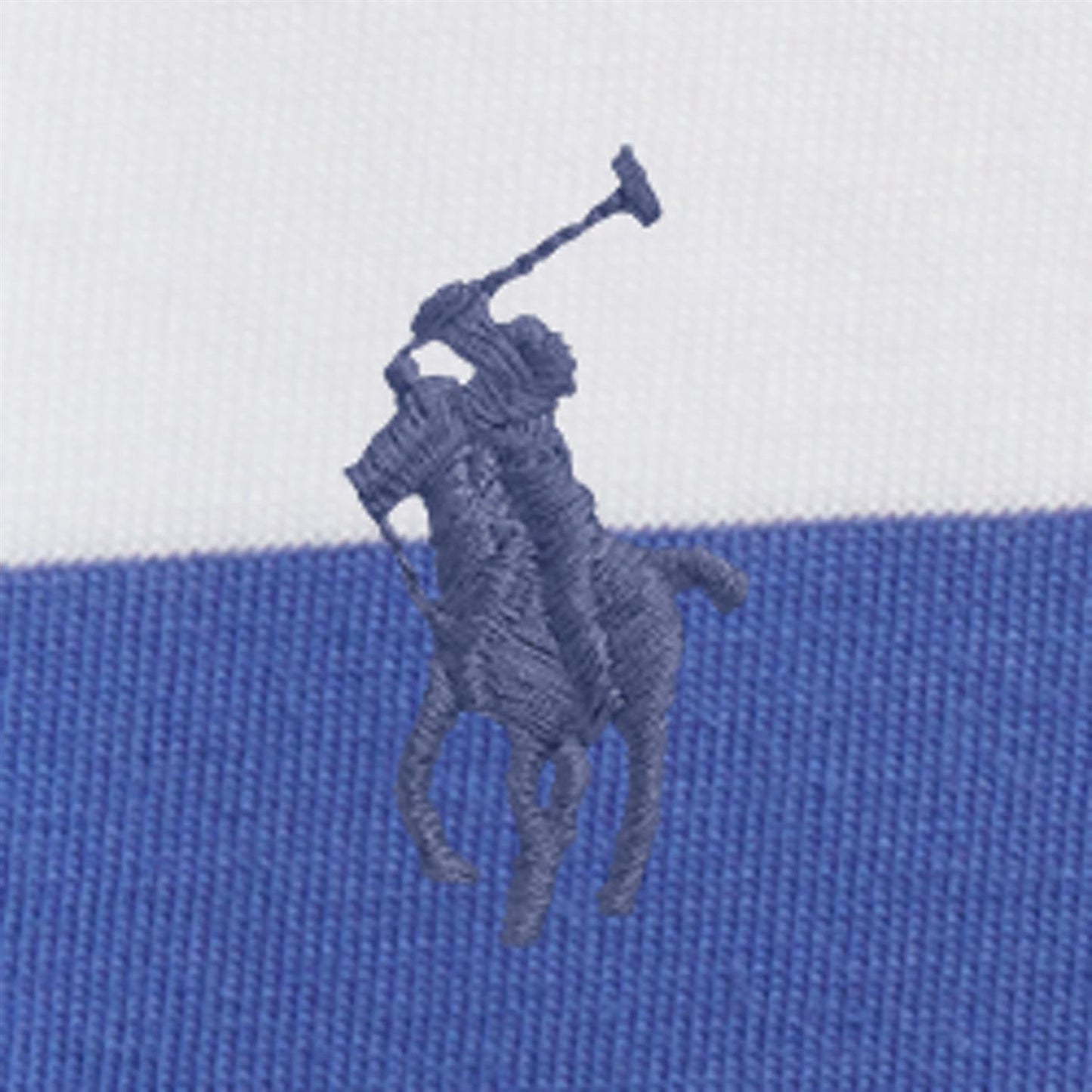 Polo Ralph Lauren – Piquet T-skjorte med stripet mønster – Blå/hvit – Gutt – 2-7 år