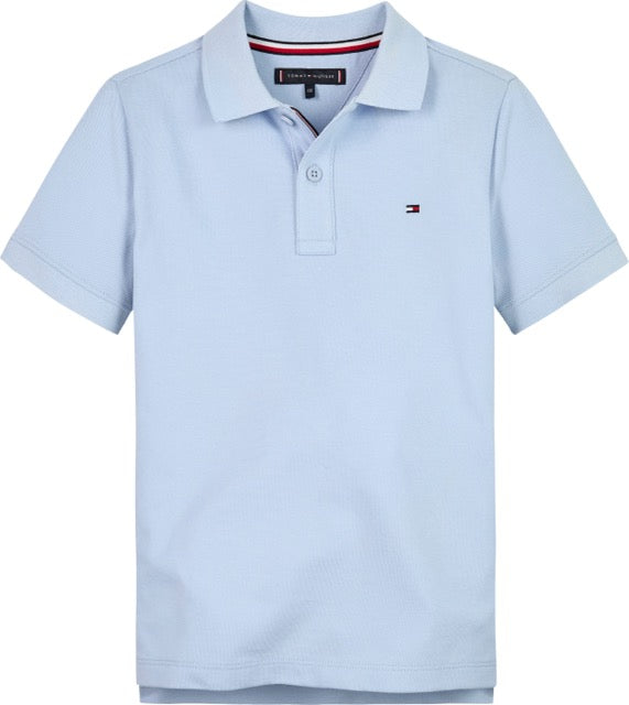Tommy Hilfiger - Piquet - Lysblå - Gutt - str 6-16 år