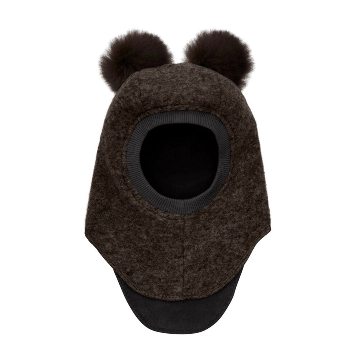 Huttelihut - Balaclava - Ull - Alpacca  dusker - Brun - Unisex - 2-4 år