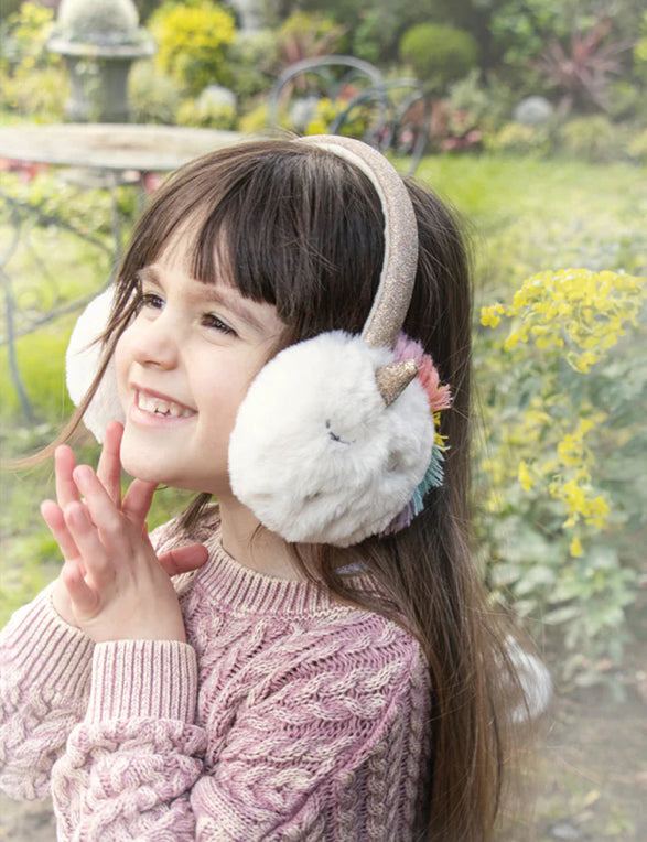 Rockahula - Rainbow Unicorn Earmuffs - Hvit - Jente