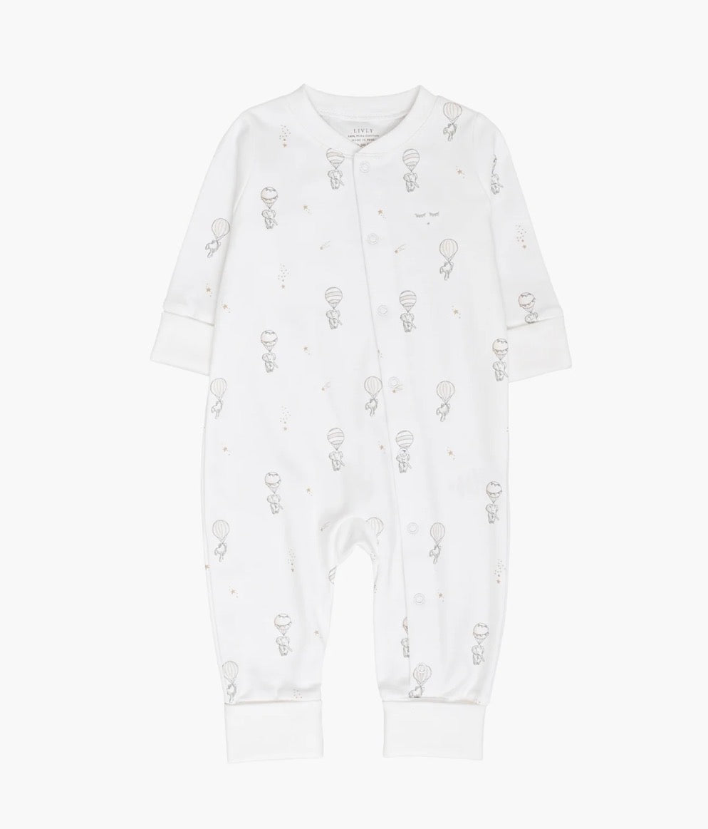 Livly - Flying Elephants Overall - Unisex - 3-18 mnd