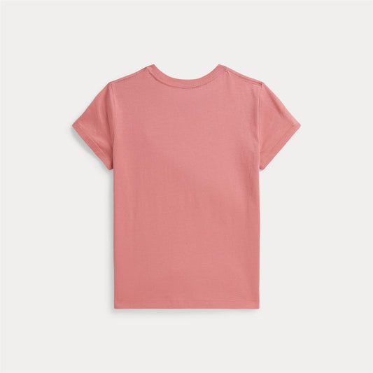 Polo Ralph Lauren – T-skjorte med brodert hest – Rosa – Jente – 7-16 år