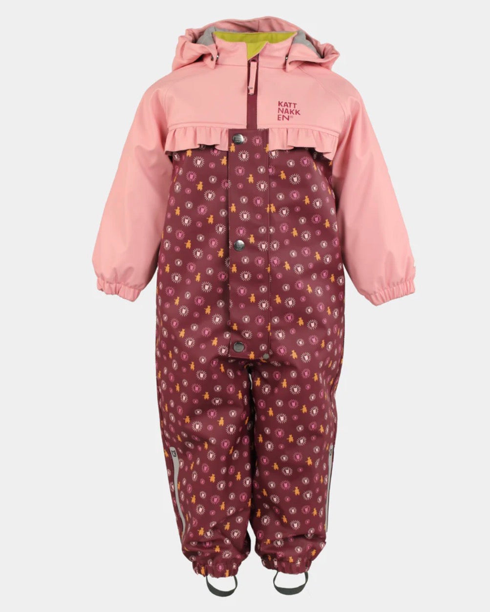 Kattnakken - Babyregndress Pytt -  Jente - Rosa Krystall - 9-24mnd