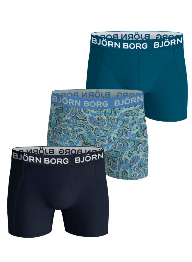 Bjørn Borg - 3 pack boxer - Blå - Gutt - 9-15 år