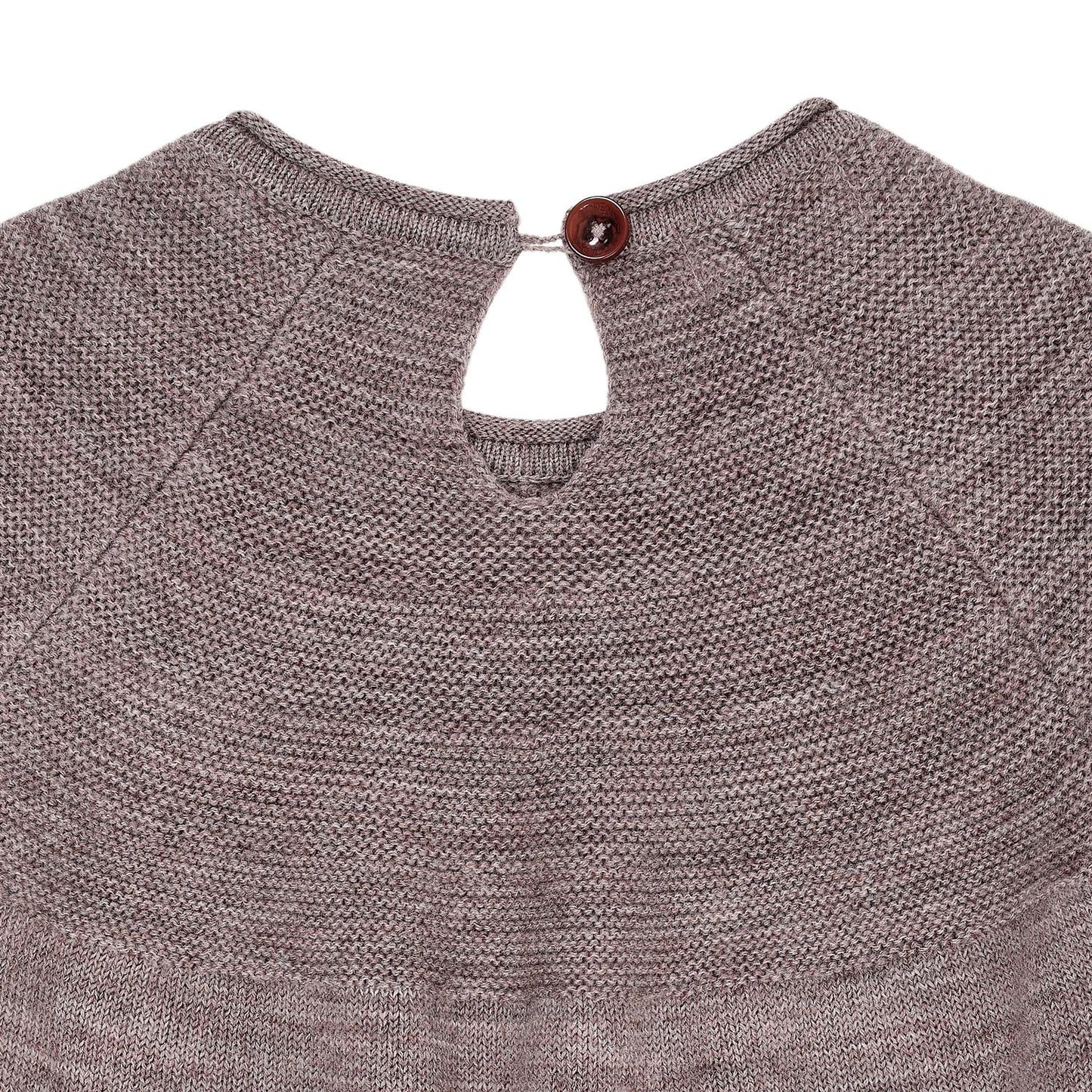 Merino Knit Blouse With Frill