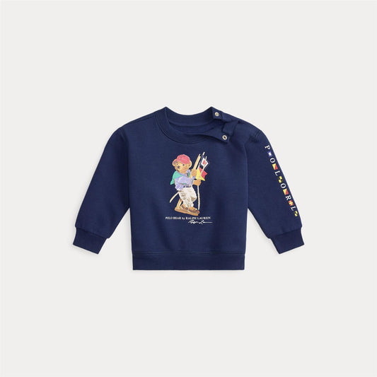 Polo Ralph Lauren - Genser Med Bamse - Blå - Gutt - 12-18 mnd