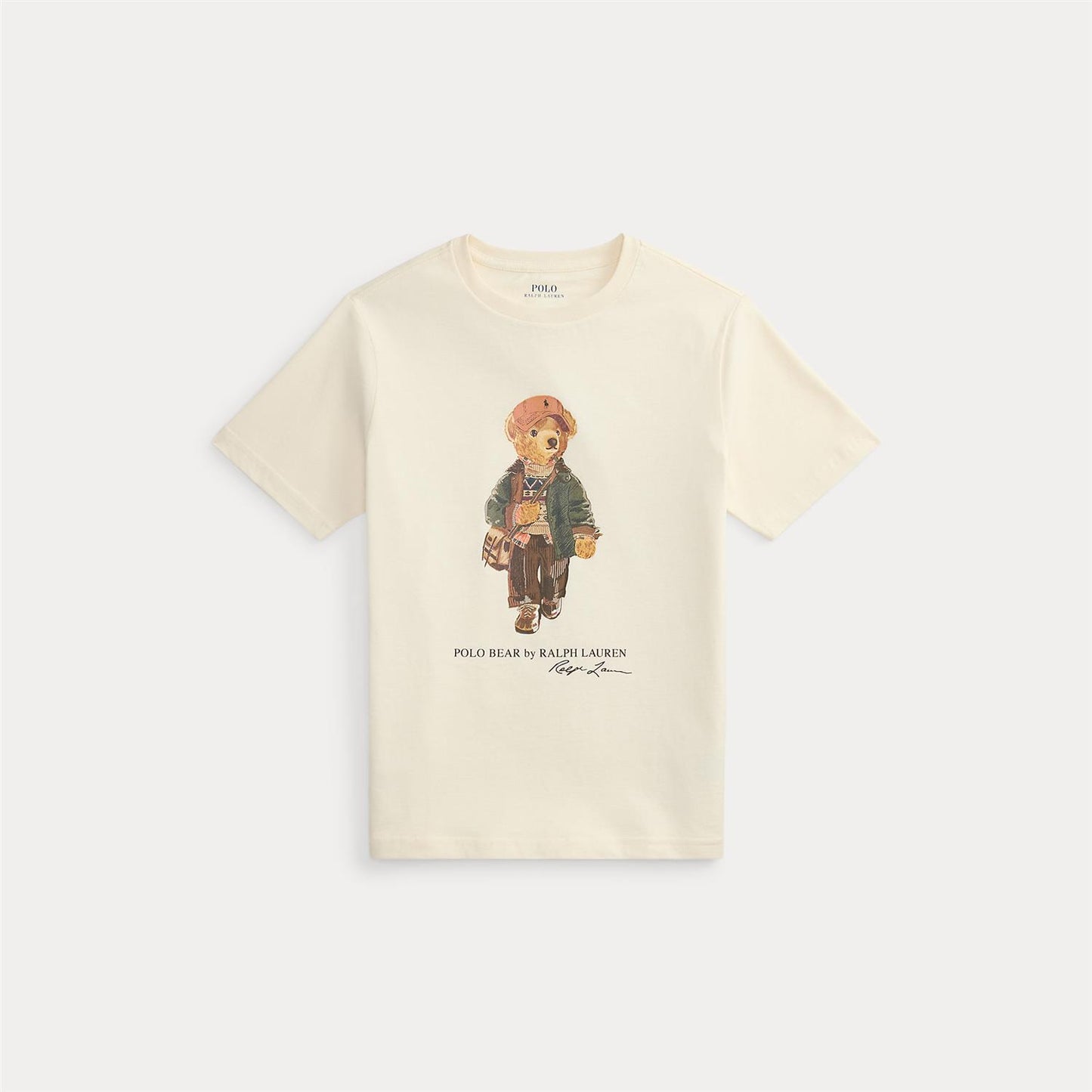 Polo Ralph Lauren - Offwhite -  Bamse T-skjorte - Gutt - 2-7 år