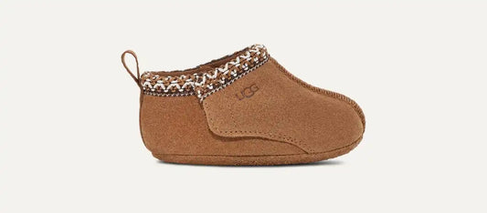 Ugg – Tasman Babytøfler i skinn med ullfor – Chestnut – Unisex – 0-1 år