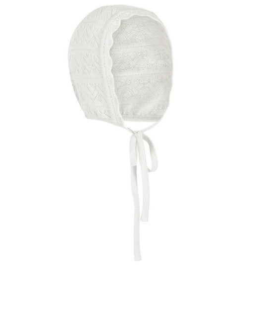 Lillelam – Dåpslue i merinoull – Off white – Unisex – 0-2 år