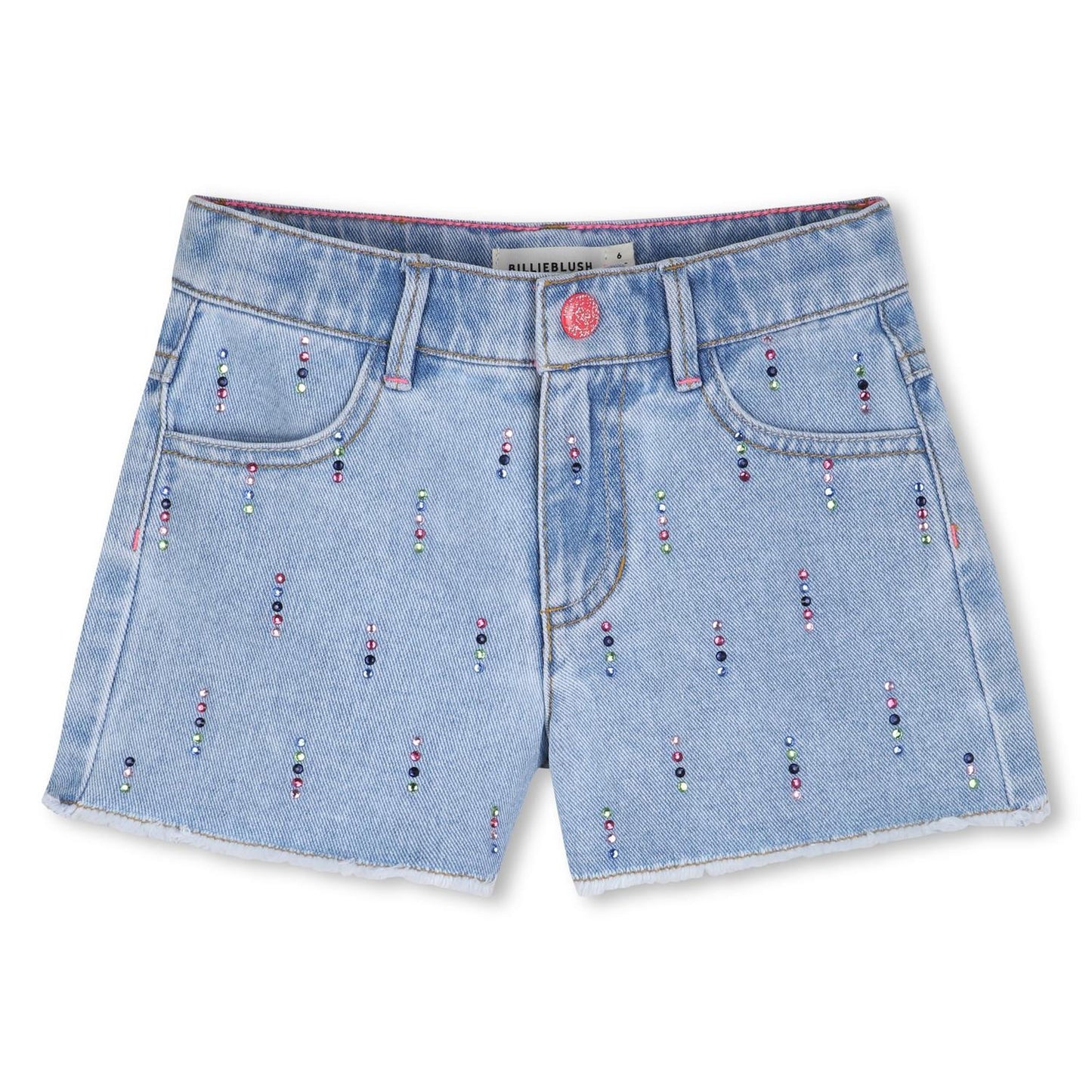 Billieblush – Jeansshorts med glitterdetaljer – Blå – Jente – 4-12 år