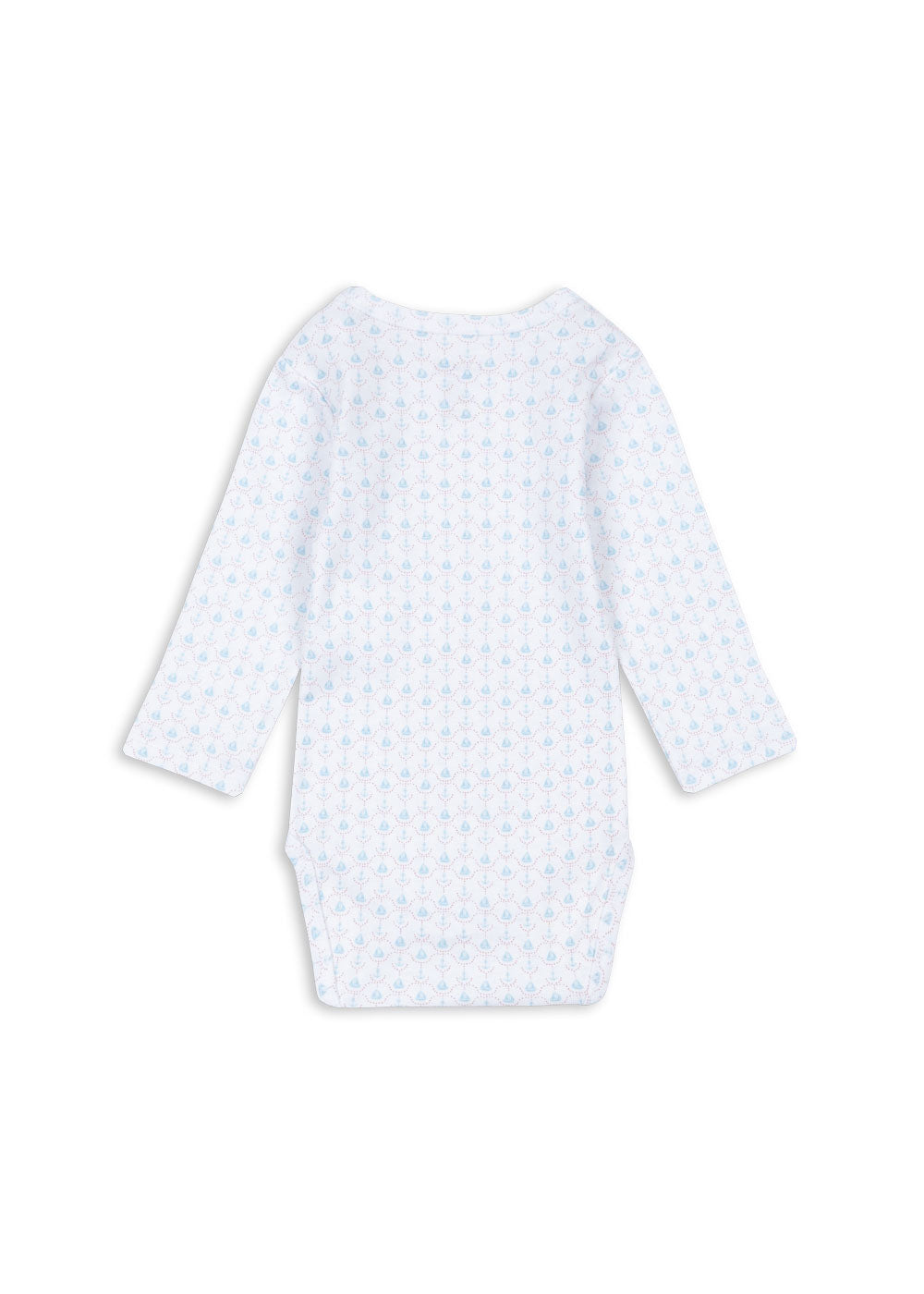 Fanga Fontana - body - hvit/blå - gutt - 0-18 mnd