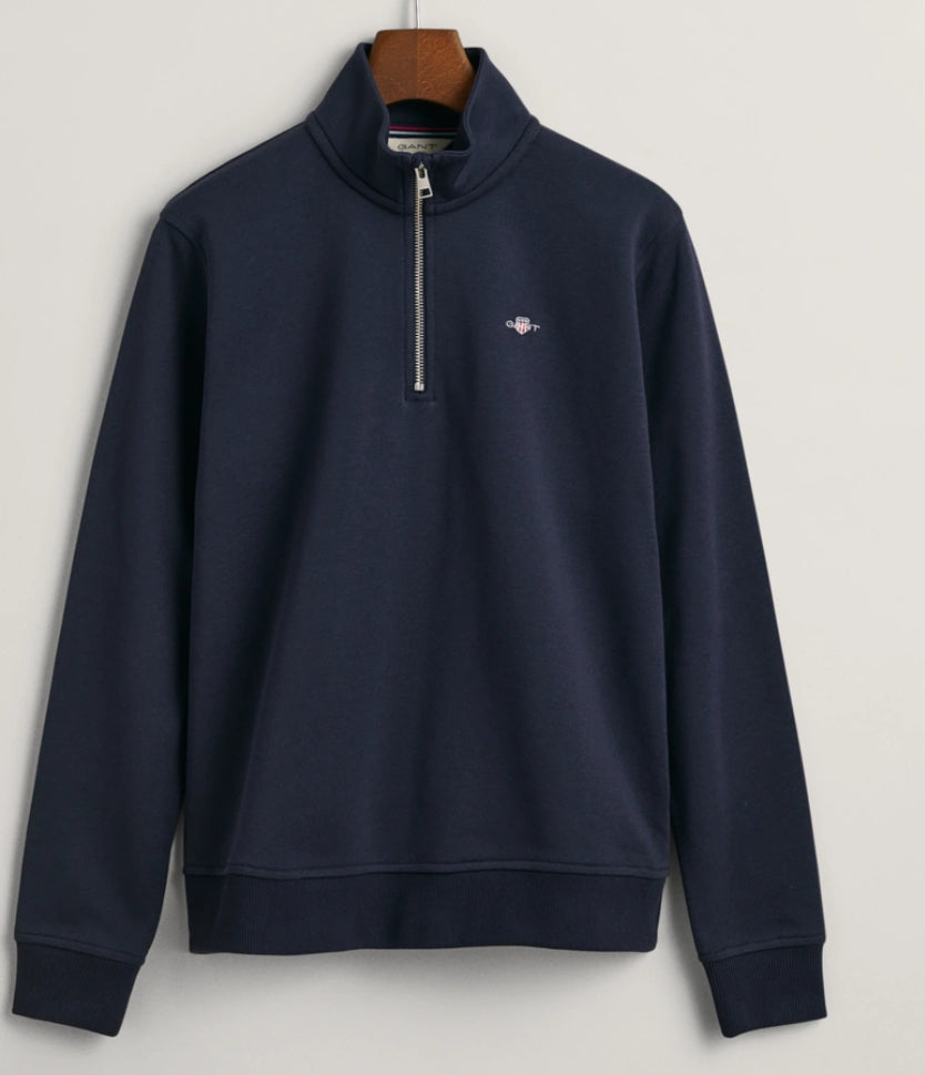 Gant Shield Half Zip Sweatshirt blå gutt
