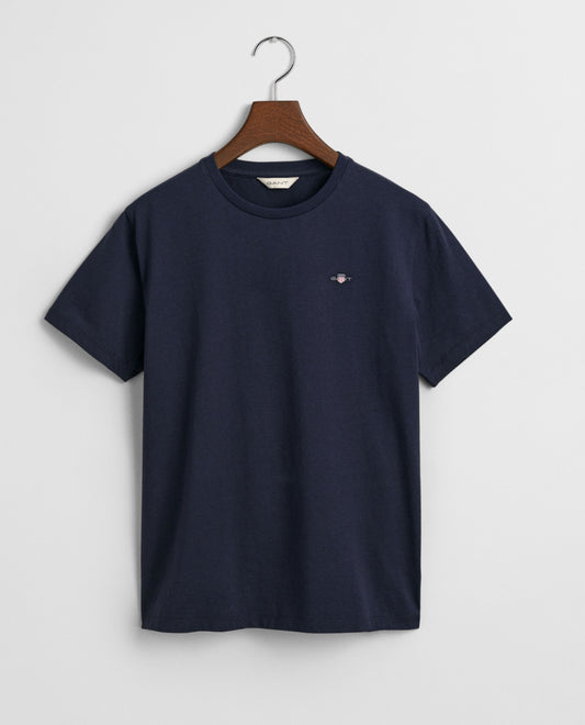 Mørkeblå Gant Shield T-skjorte med logo unisex 9–16 år