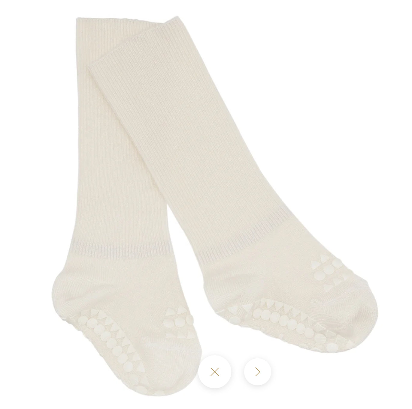 Bambussokker med antiskli – Off white – Unisex