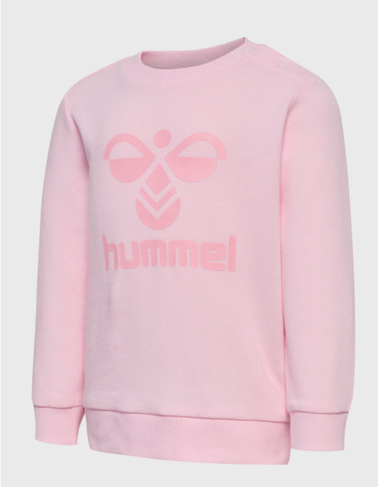 Rosa joggesett fra Hummel med logo – sett med genser og bukse