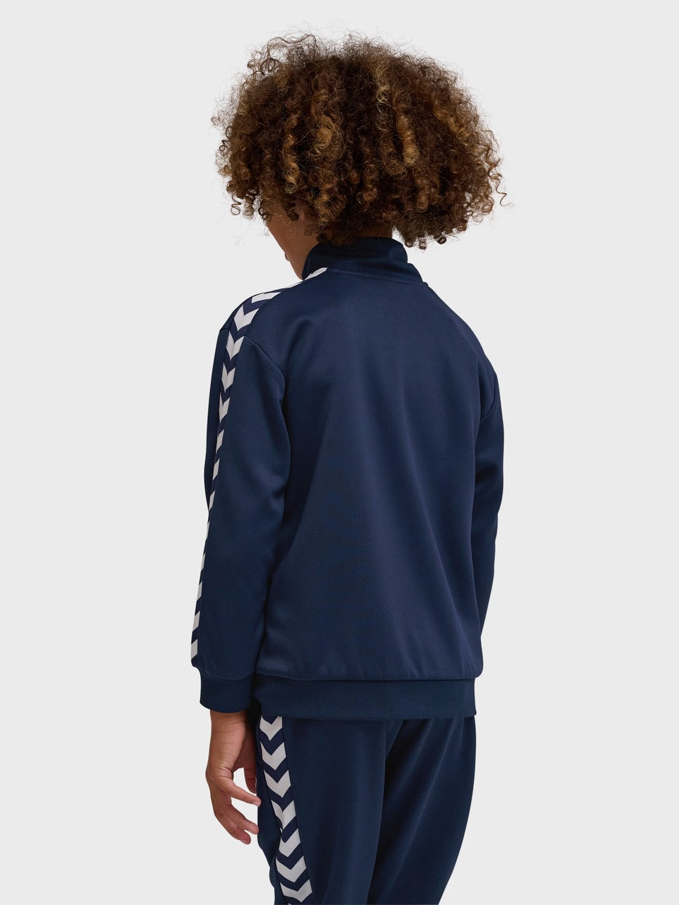 Treningsjakke hmlXIT med glidelås og hvite detaljer – Blå – Unisex