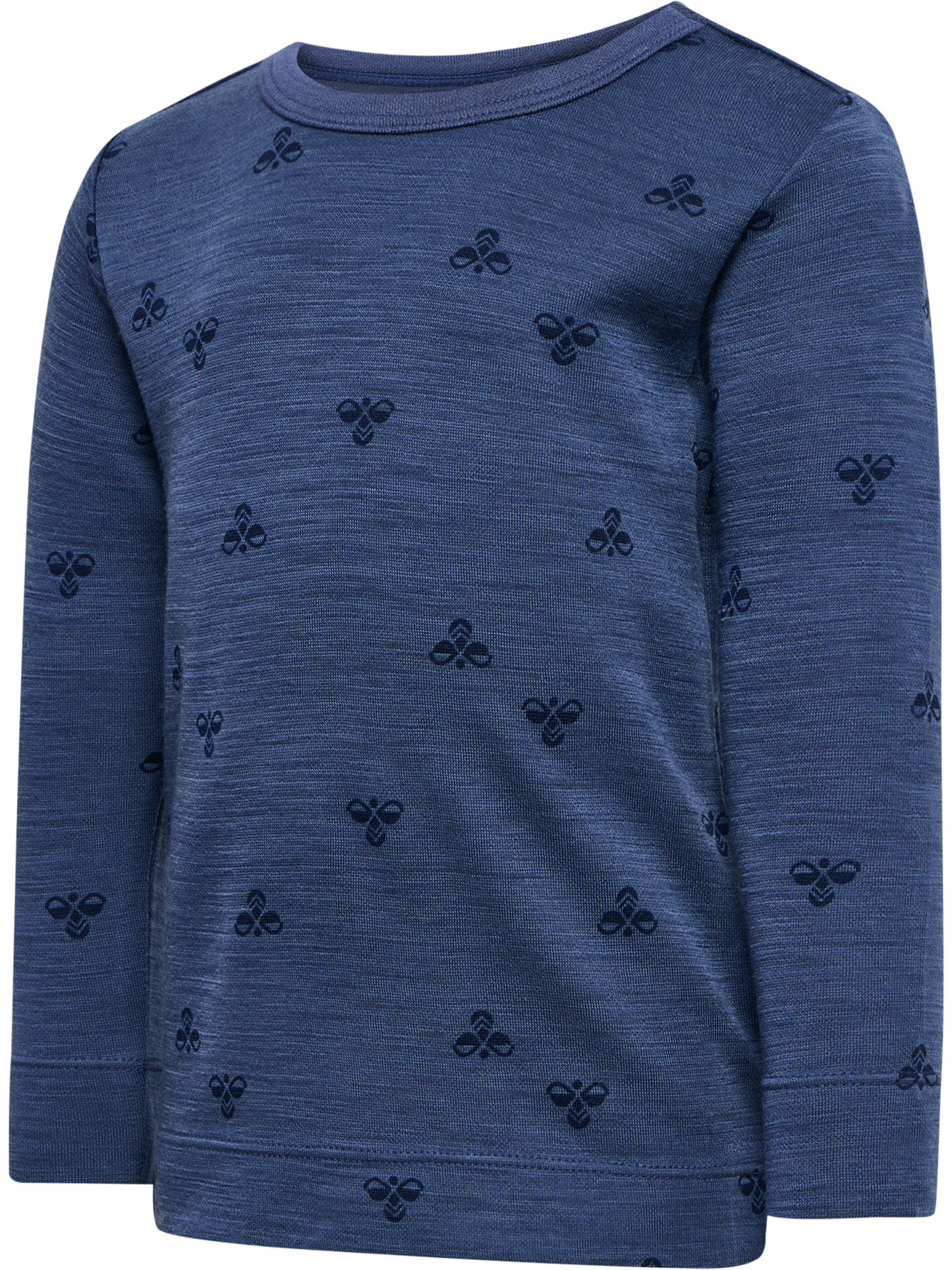 Hummel Mini Wool T-shirt i blå farge – Gutt 4–8 år