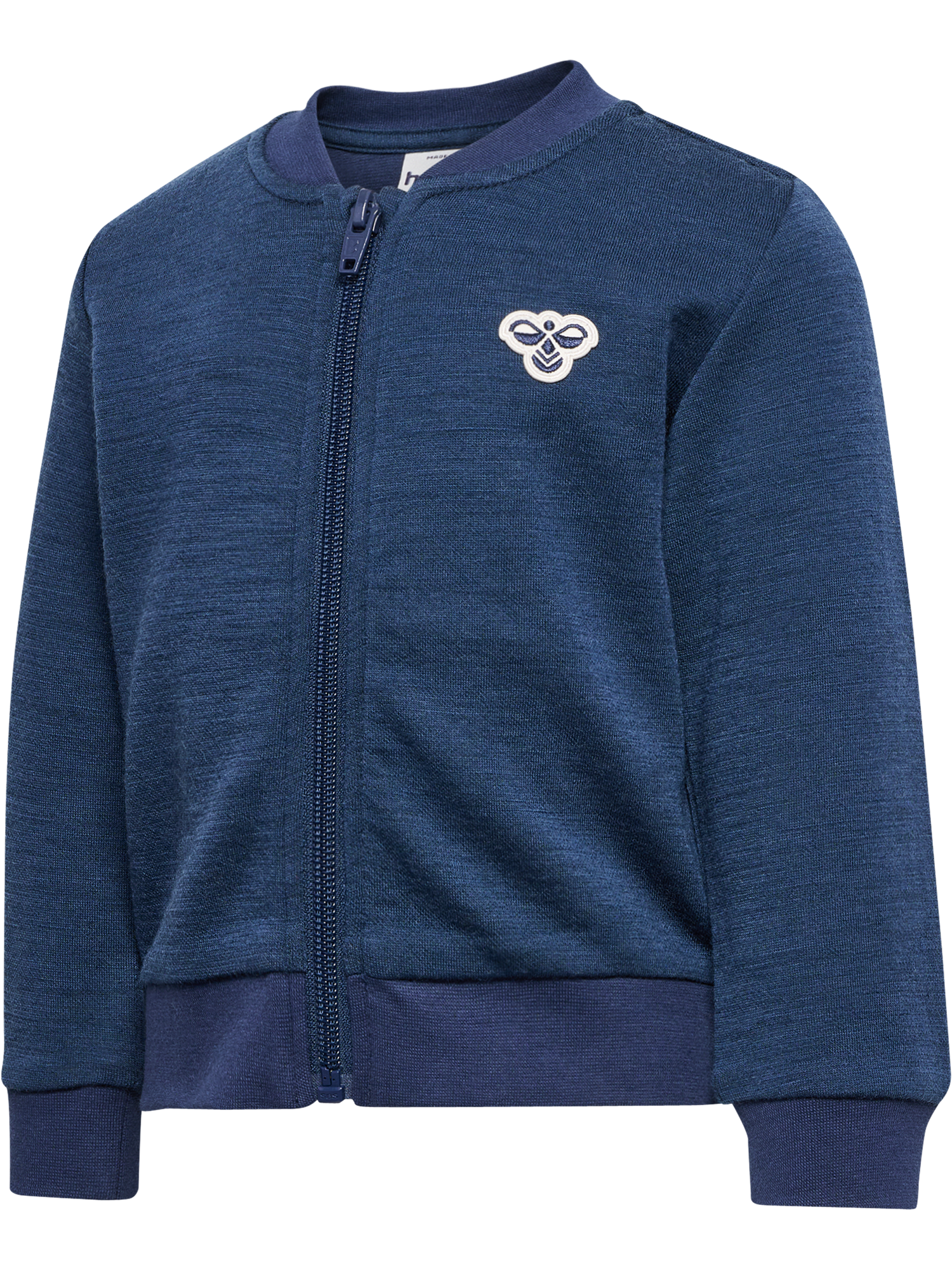 Hummel Mini Wool Zip Jacket i mørk blå farge – Gutt 1–8 år
