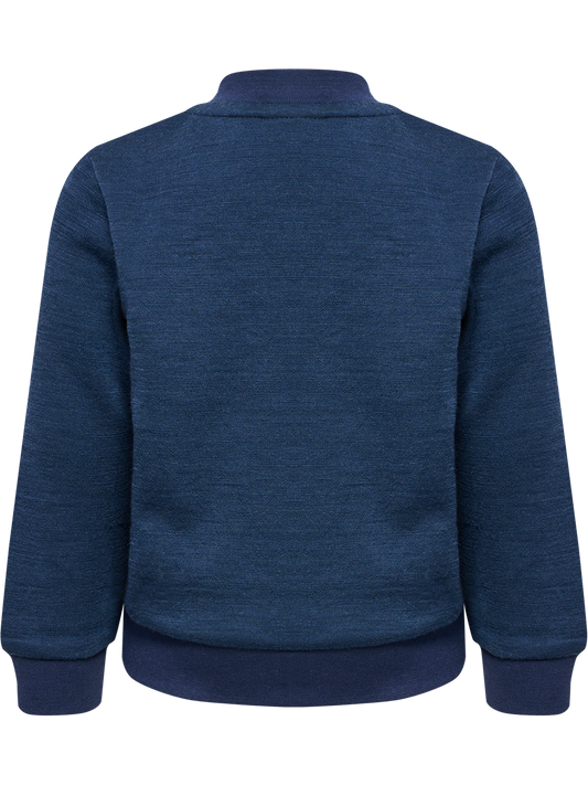 Hummel Mini Wool Zip Jacket i mørk blå farge – Gutt 1–8 år