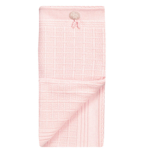 Rosa babypledd fra Lillelam i 100 % merinoull