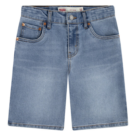 Lyseblå Levi’s 511 shorts med regulerbar strikk og klassisk passform.