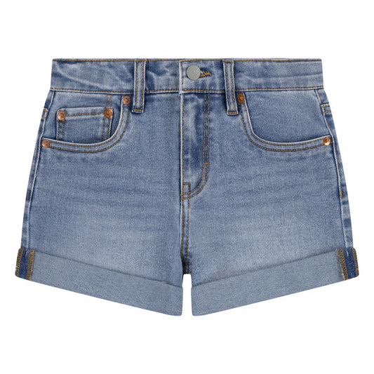 Lyseblå dongerishorts fra Levi’s med regulerbar strikk i livet.
