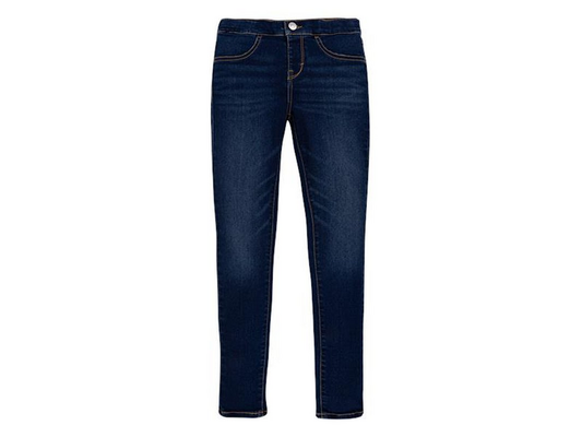 Blå jeans-leggings med strikk i livet fra Levi’s – jente