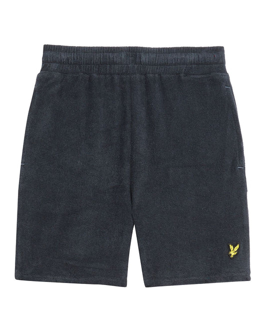 Frottéshorts fra Lyle & Scott i marineblå – Gutt