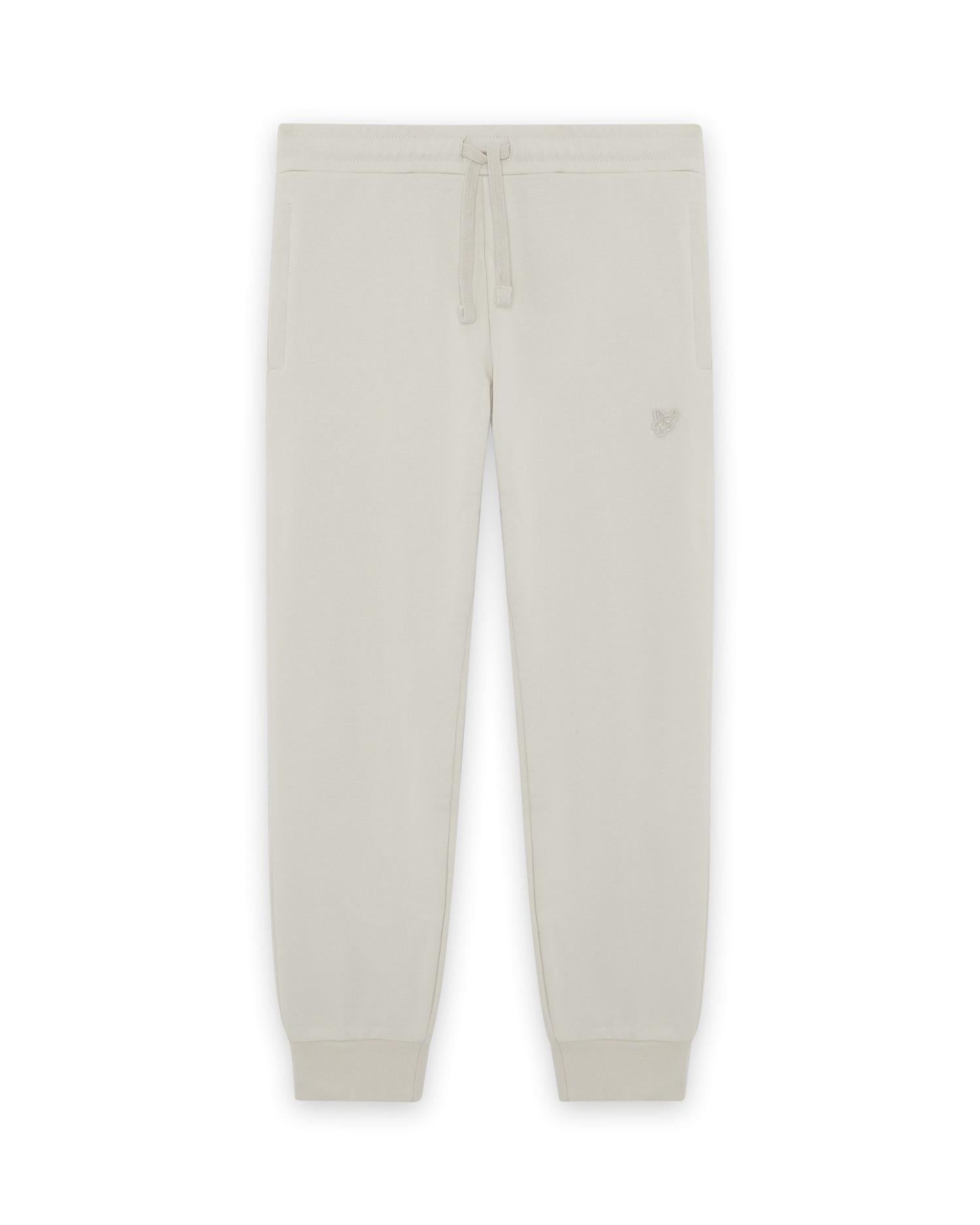 Beige Lyle & Scott sweatpants med ton-i-ton logo – Gutt