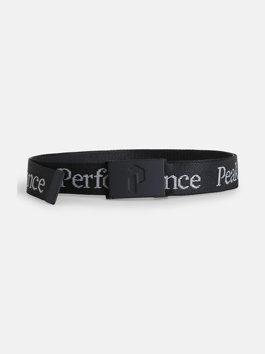 Svart Jr Rider belte fra Peak Performance med justerbar spenne – Unisex