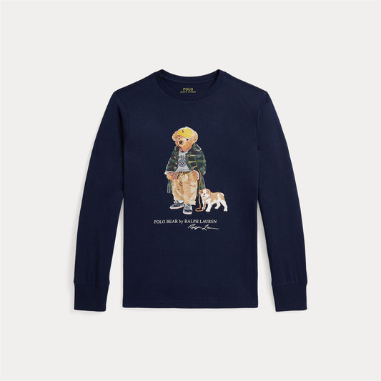 Polo Ralph Lauren bamsegenser i blå til gutt 8–20 år ungdom