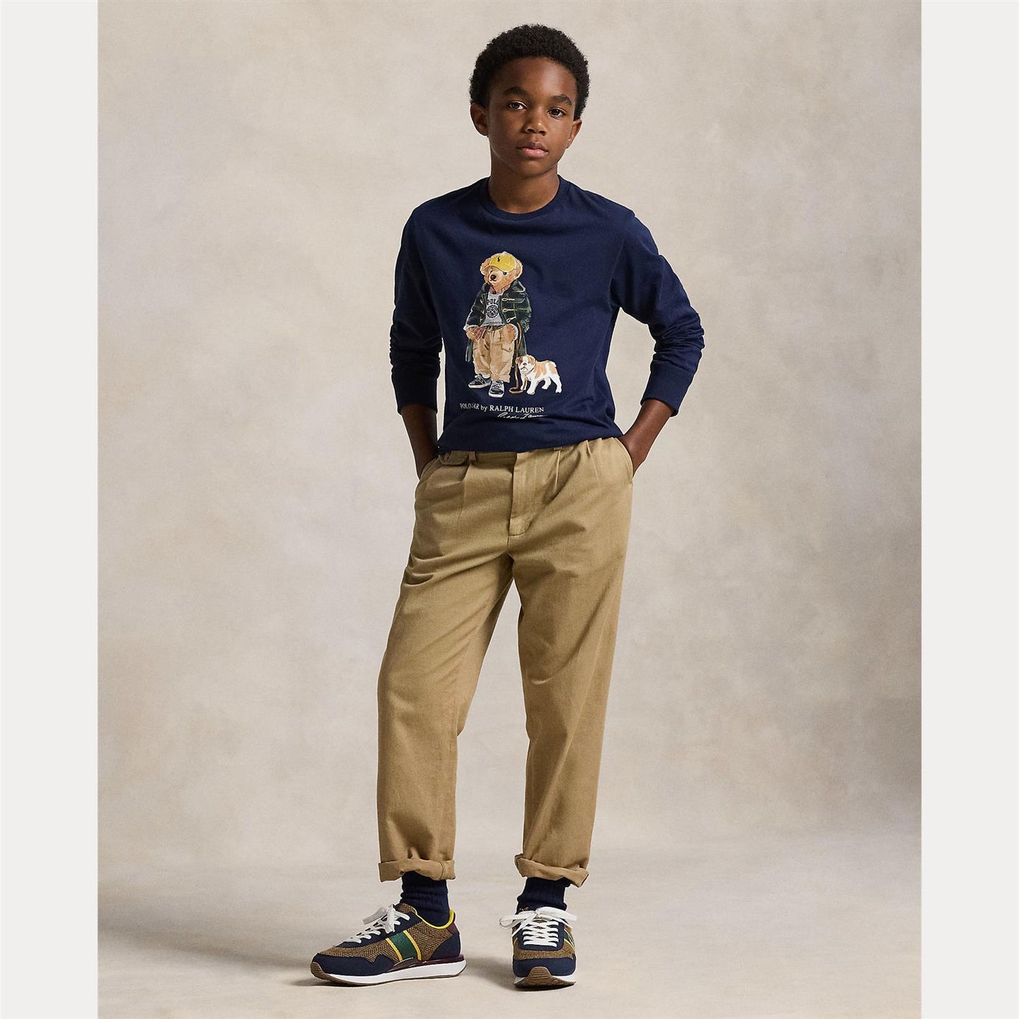 Polo Ralph Lauren bamsegenser i blå til gutt 8–20 år ungdom