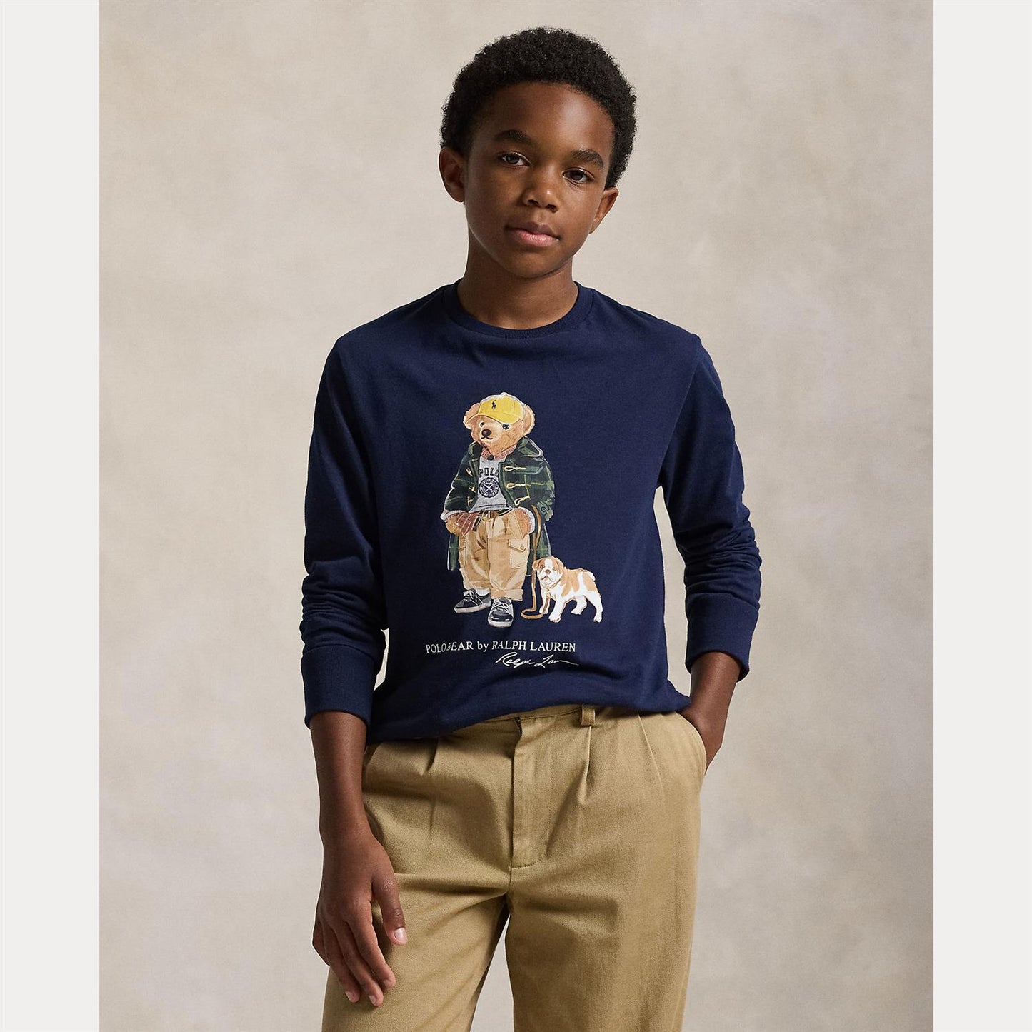 Polo Ralph Lauren bamsegenser i blå til gutt 8–20 år ungdom