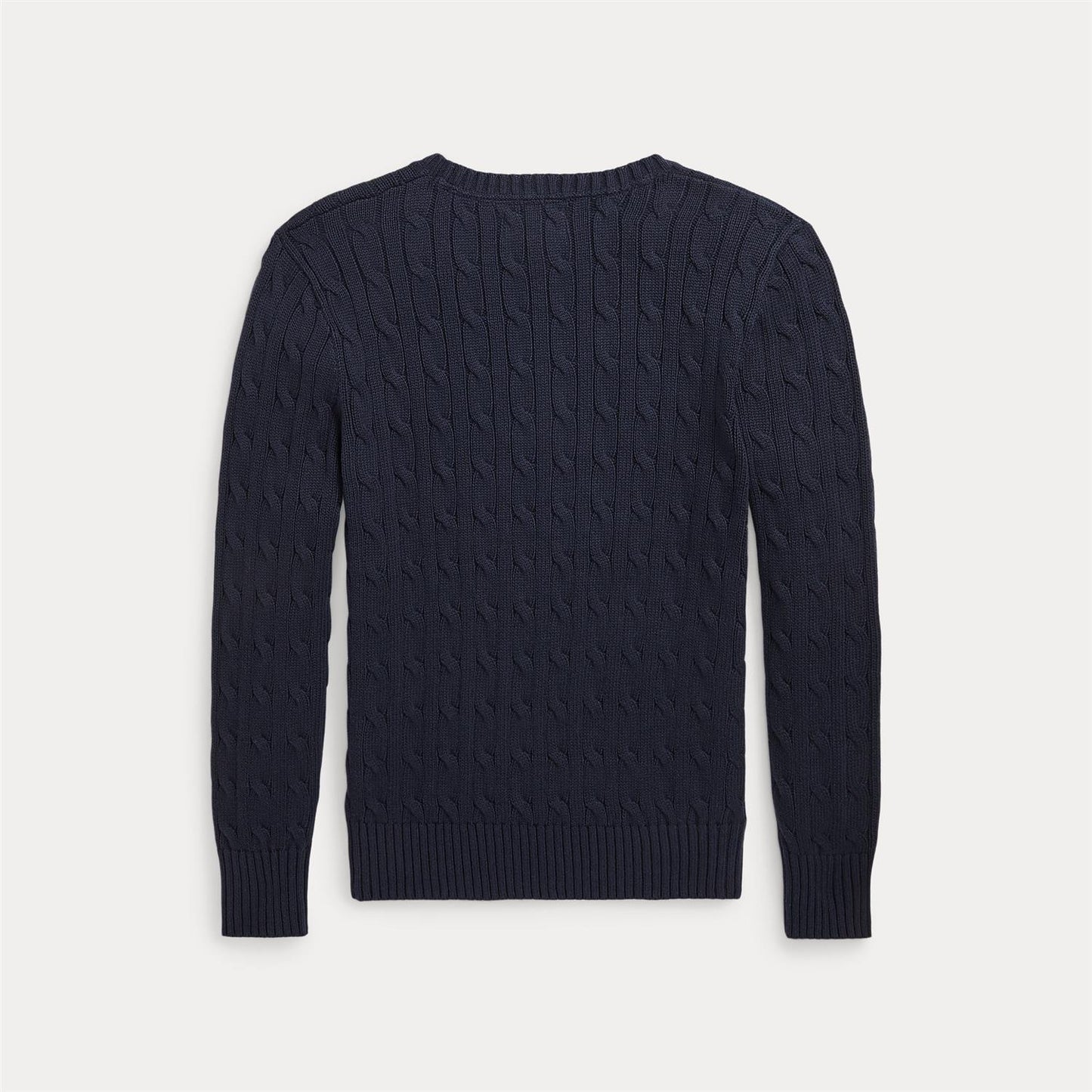 Polo Ralph Lauren mørkeblå flettet genser med logo til gutt 8–20 år