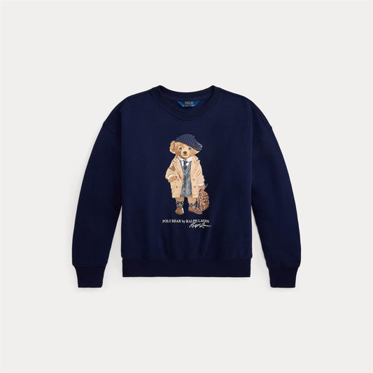 Polo Ralph Lauren genser i blå med bamsemotiv for jente 12–16 år
