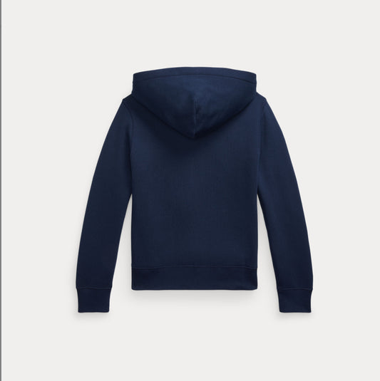 Marineblå hettegenser med rød logo fra Polo Ralph Lauren – Unisex – 8–20 år