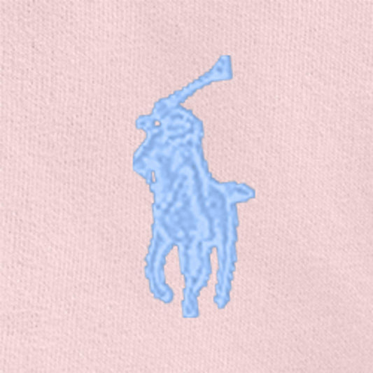 Polo Ralph Lauren rosa hettejakke jente 8–16 år med hvit logo