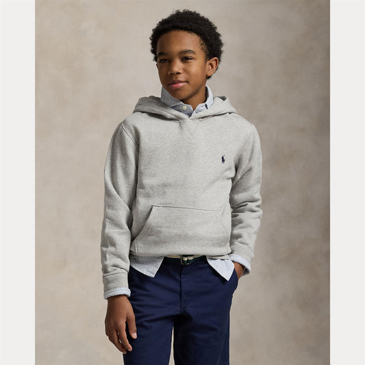 Polo Ralph Lauren grå hettegenser med logo til gutt 8–20 år