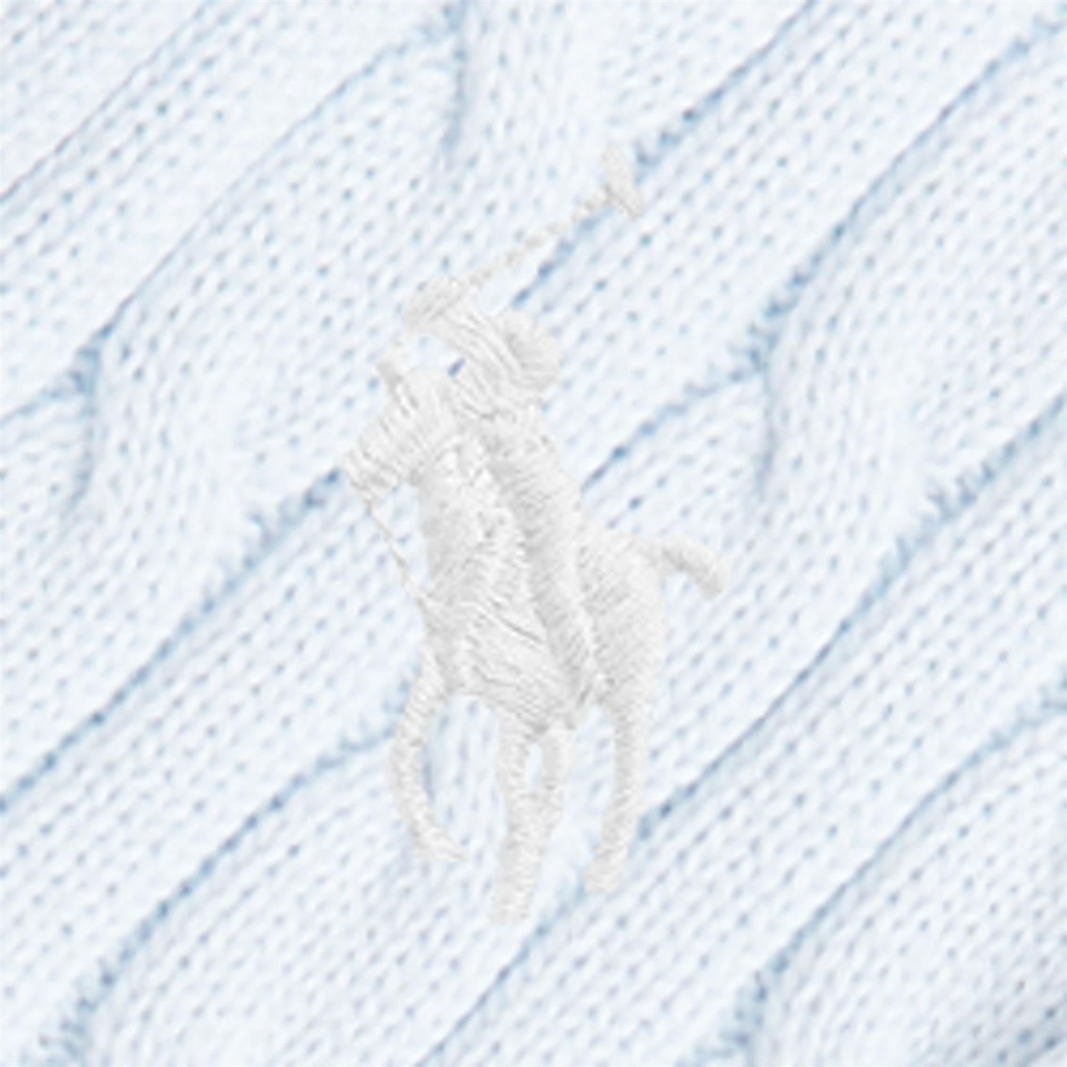 Lyseblått strikkesett fra Polo Ralph Lauren – gutt