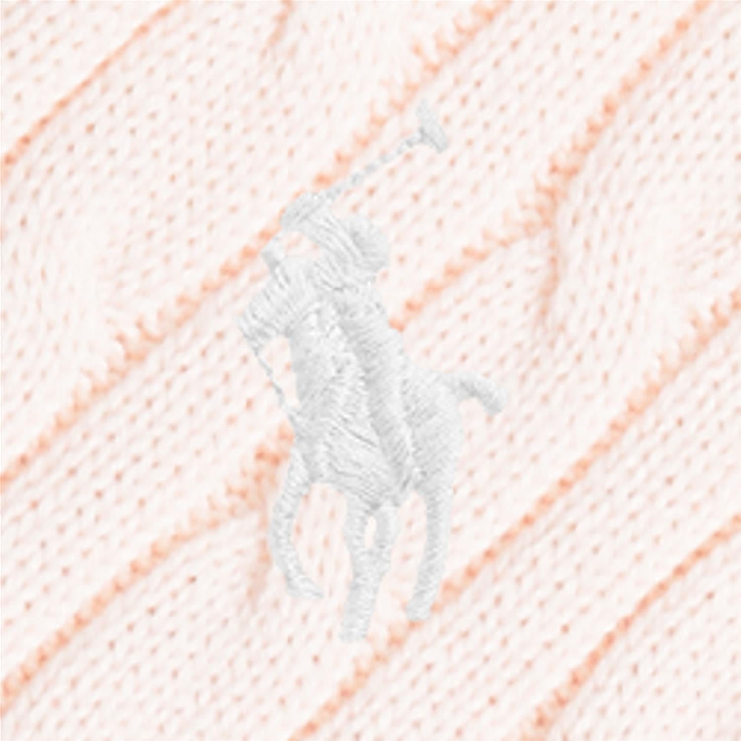 Lyserosa strikkesett fra Polo Ralph Lauren – jente