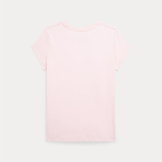 Rosa T-skjorte med bamsemotiv fra Polo Ralph Lauren – jente