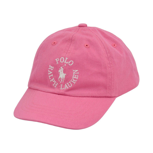 Ralph Lauren – Caps med hvit logo – Rosa – Jente – 2–7 år