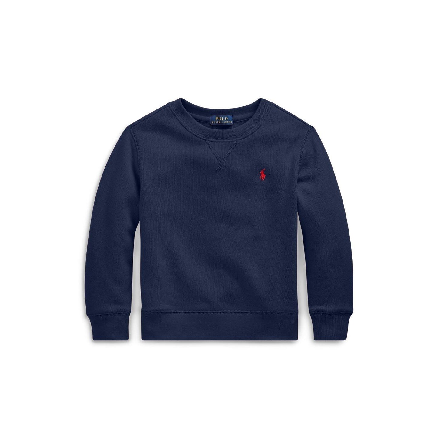 Collegegenser i marineblå fra Ralph Lauren med brodert logo – Gutt 8–20 år.