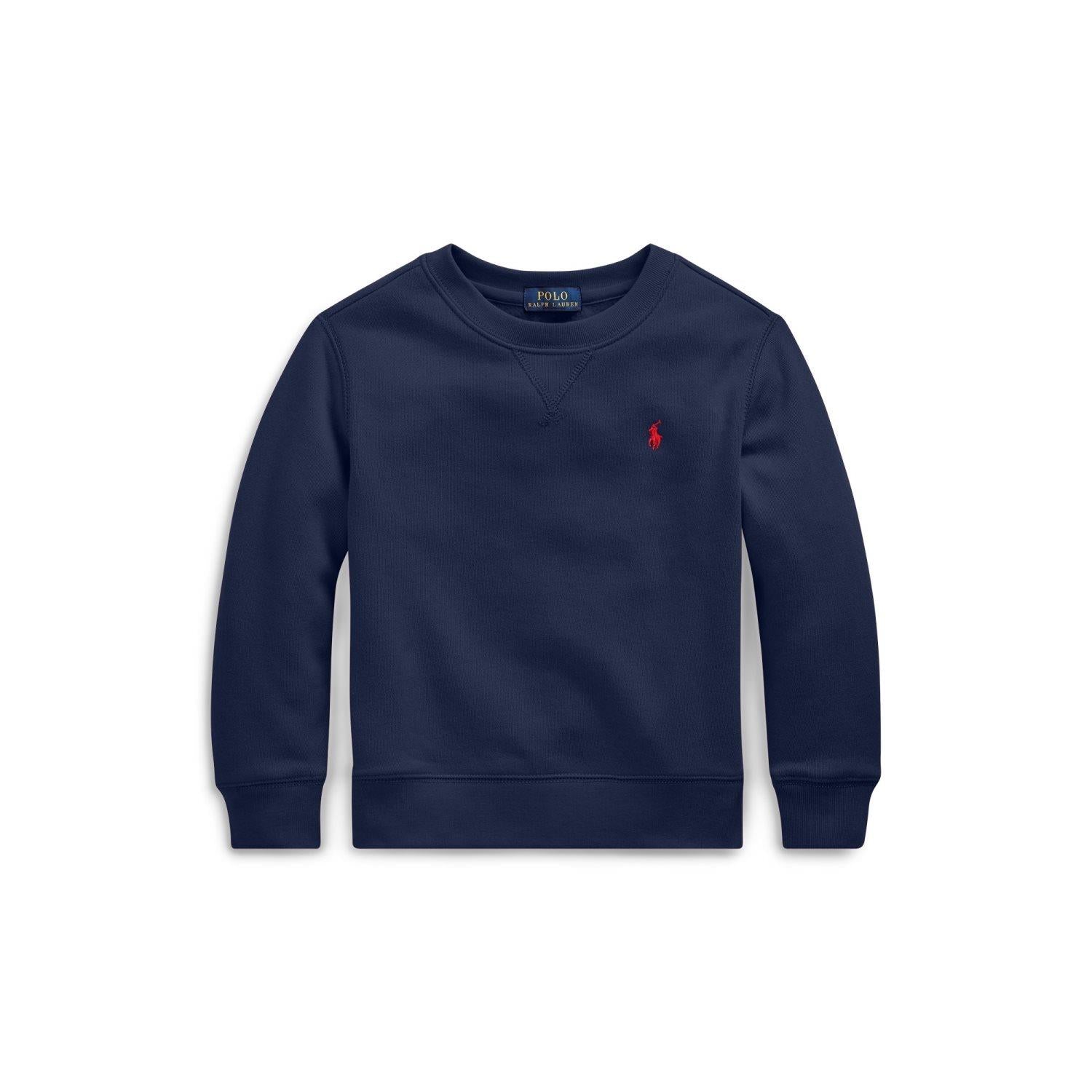 Collegegenser i marineblå fra Ralph Lauren med brodert logo – Gutt 8–20 år.